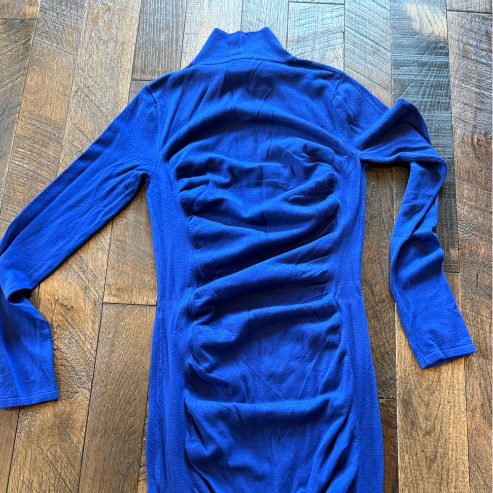 Express Royal Blue Long Sleeve Dress